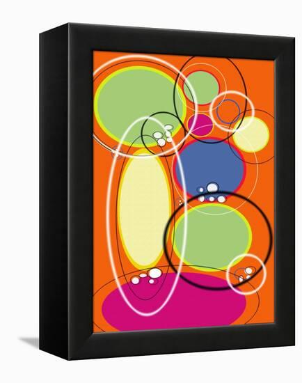 4 of 6 Abstract Art Retro Funk-Ricki Mountain-Framed Stretched Canvas