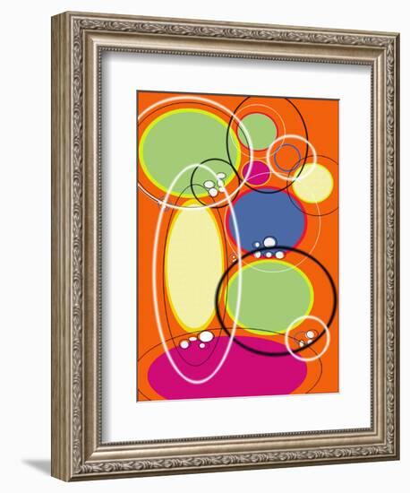 4 of 6 Abstract Art Retro Funk-Ricki Mountain-Framed Art Print