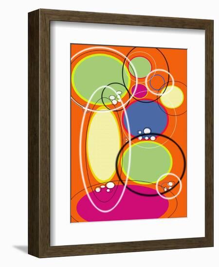 4 of 6 Abstract Art Retro Funk-Ricki Mountain-Framed Art Print