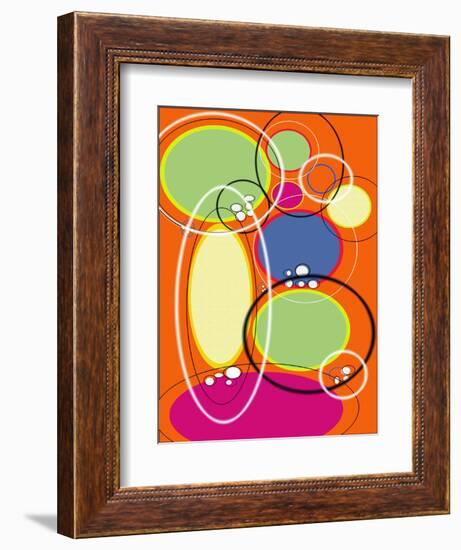 4 of 6 Abstract Art Retro Funk-Ricki Mountain-Framed Art Print