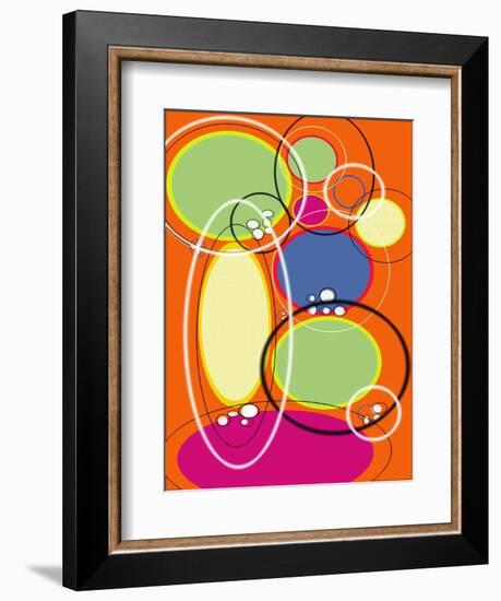 4 of 6 Abstract Art Retro Funk-Ricki Mountain-Framed Art Print