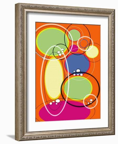 4 of 6 Abstract Art Retro Funk-Ricki Mountain-Framed Art Print