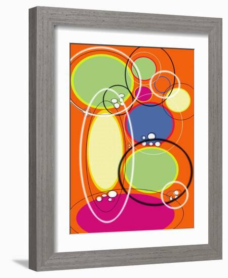 4 of 6 Abstract Art Retro Funk-Ricki Mountain-Framed Art Print