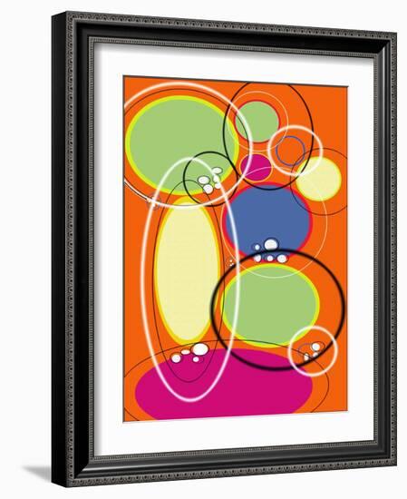 4 of 6 Abstract Art Retro Funk-Ricki Mountain-Framed Art Print