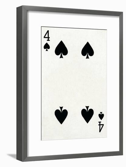 4 of Spades from a deck of Goodall & Son Ltd. playing cards, c1940-Unknown-Framed Giclee Print