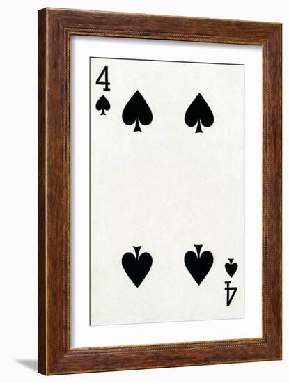 4 of Spades from a deck of Goodall & Son Ltd. playing cards, c1940-Unknown-Framed Giclee Print