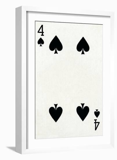 4 of Spades from a deck of Goodall & Son Ltd. playing cards, c1940-Unknown-Framed Giclee Print