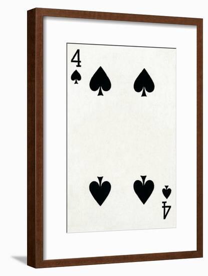 4 of Spades from a deck of Goodall & Son Ltd. playing cards, c1940-Unknown-Framed Giclee Print