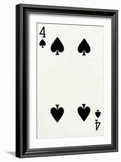 4 of Spades from a deck of Goodall & Son Ltd. playing cards, c1940-Unknown-Framed Giclee Print