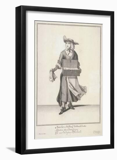 4 Paire for a Shilling Holland Socks, Cries of London-Pierce Tempest-Framed Giclee Print