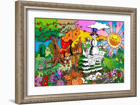 4 Seasons-Howie Green-Framed Giclee Print