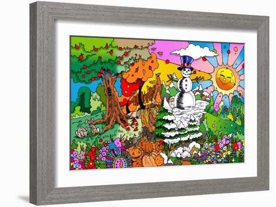 4 Seasons-Howie Green-Framed Giclee Print