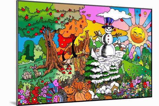 4 Seasons-Howie Green-Mounted Giclee Print