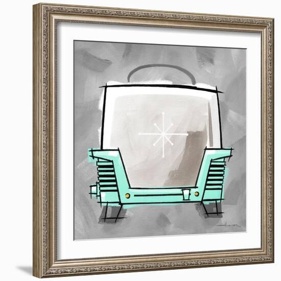 4-Toaster Aqua-Larry Hunter-Framed Giclee Print