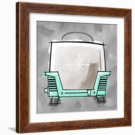 4-Toaster Aqua-Larry Hunter-Framed Giclee Print