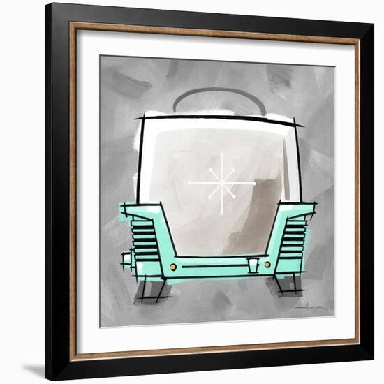 4-Toaster Aqua-Larry Hunter-Framed Giclee Print