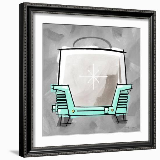 4-Toaster Aqua-Larry Hunter-Framed Giclee Print