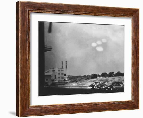 4 Ufo in the Sky, 50's-null-Framed Photo