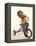 4 Year Old Boy Posing on His Tricycle, New York, New York, USA-Paul Sutton-Framed Premier Image Canvas