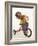 4 Year Old Boy Posing on His Tricycle, New York, New York, USA-Paul Sutton-Framed Photographic Print