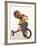 4 Year Old Boy Posing on His Tricycle, New York, New York, USA-Paul Sutton-Framed Photographic Print