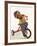 4 Year Old Boy Posing on His Tricycle, New York, New York, USA-Paul Sutton-Framed Photographic Print