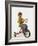 4 Year Old Boy Posing on His Tricycle, New York, New York, USA-Paul Sutton-Framed Photographic Print