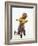 4 Year Old Boy Posing on His Tricycle, New York, New York, USA-Paul Sutton-Framed Photographic Print