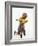 4 Year Old Boy Posing on His Tricycle, New York, New York, USA-Paul Sutton-Framed Photographic Print