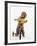 4 Year Old Boy Posing on His Tricycle, New York, New York, USA-Paul Sutton-Framed Photographic Print