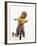 4 Year Old Boy Posing on His Tricycle, New York, New York, USA-Paul Sutton-Framed Photographic Print