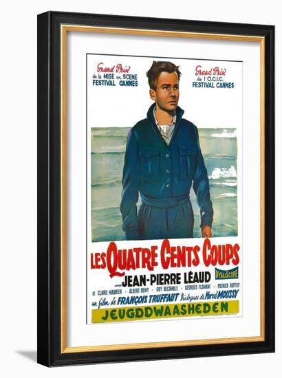 400 Blows, Belgian Movie Poster, 1959-null-Framed Art Print