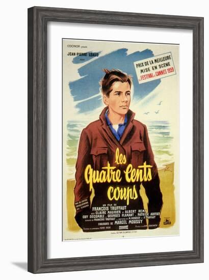 400 Blows, French Movie Poster, 1959-null-Framed Art Print