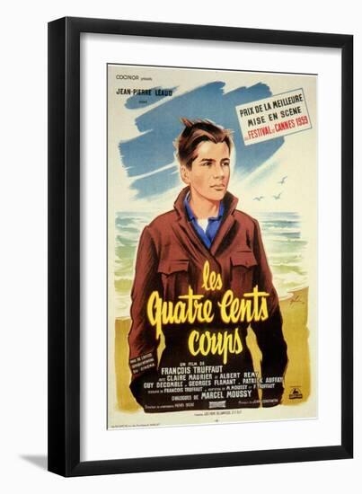 400 Blows, French Movie Poster, 1959-null-Framed Art Print