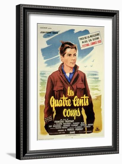 400 Blows, French Movie Poster, 1959-null-Framed Art Print