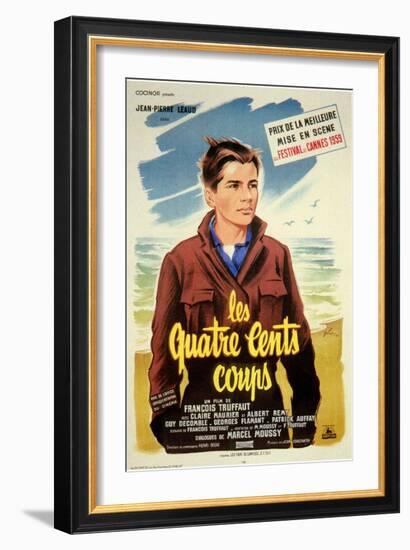 400 Blows, French Movie Poster, 1959-null-Framed Art Print