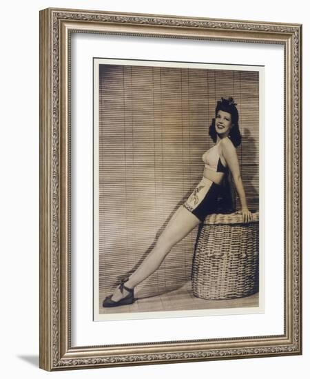 40s Pin Up Girl-null-Framed Photographic Print