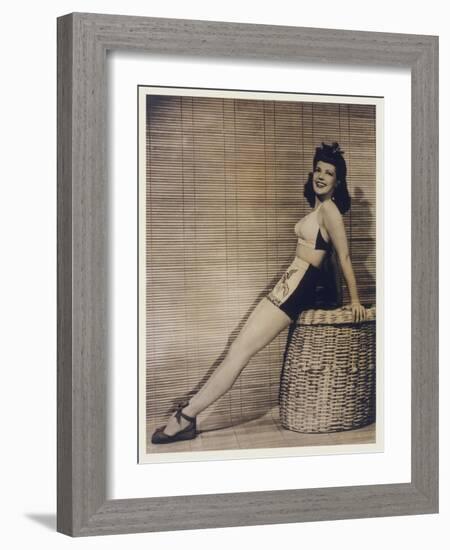 40s Pin Up Girl-null-Framed Photographic Print