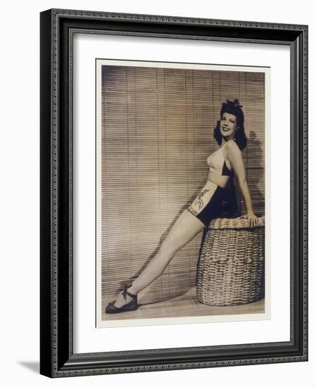40s Pin Up Girl-null-Framed Photographic Print