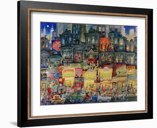 42 Street-Bill Bell-Framed Giclee Print