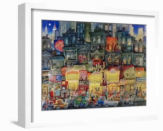 42 Street-Bill Bell-Framed Giclee Print