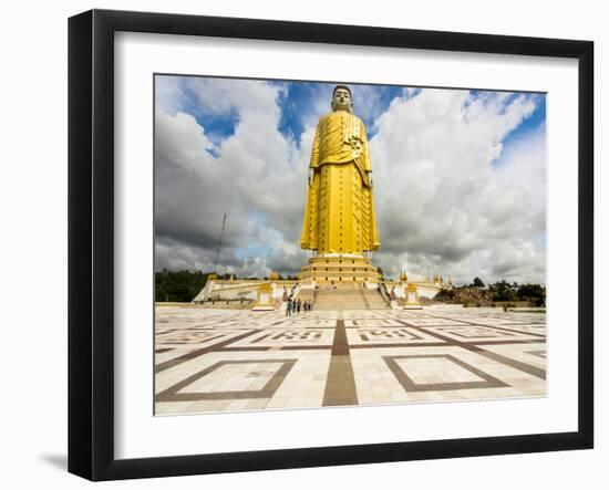 424 foot Yattawmu standing Buddha at Bodhi Tataung, Monywa, Sagaing Region, Myanmar-null-Framed Photographic Print