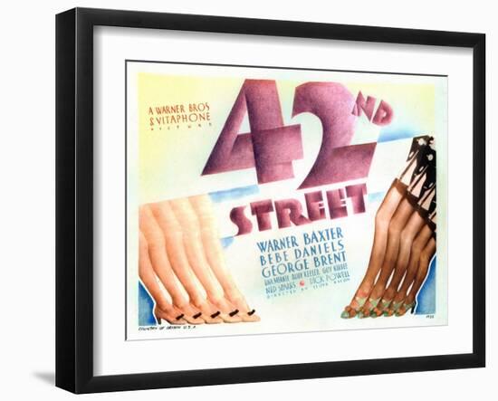 42nd Street, 1933-null-Framed Art Print