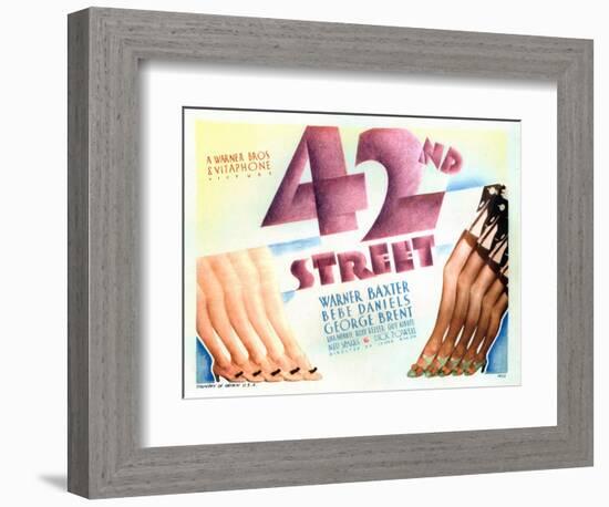 42nd Street, 1933-null-Framed Premium Giclee Print