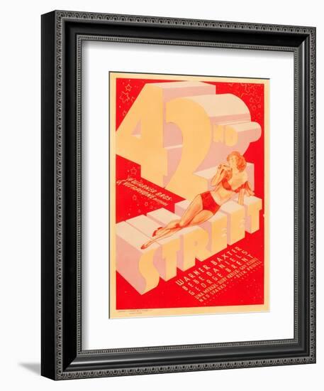 42nd Street, 1933-null-Framed Premium Giclee Print