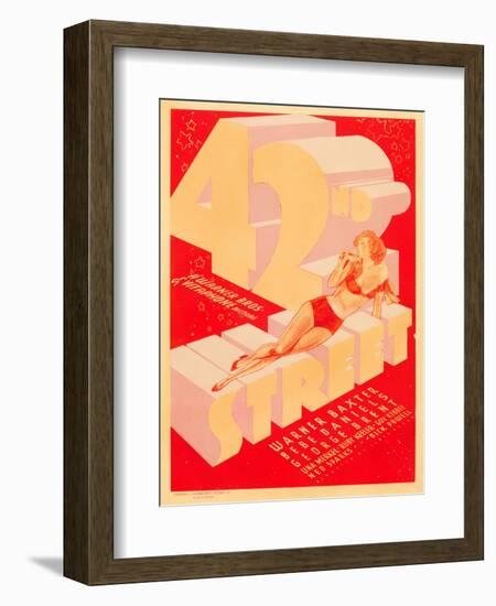 42nd Street, 1933-null-Framed Art Print