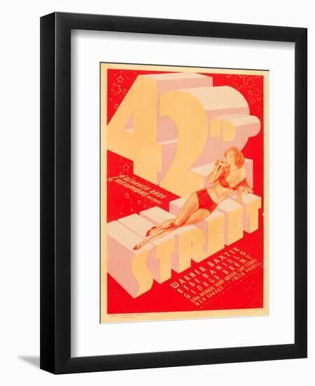 42nd Street, 1933-null-Framed Art Print