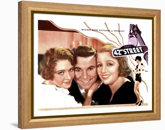 42nd Street, from Left, Ruby Keeler, George Brent, Bebe Daniels, 1933-null-Framed Stretched Canvas