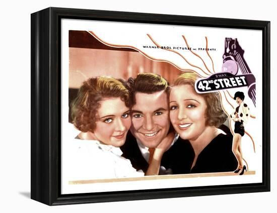 42nd Street, from Left, Ruby Keeler, George Brent, Bebe Daniels, 1933-null-Framed Stretched Canvas