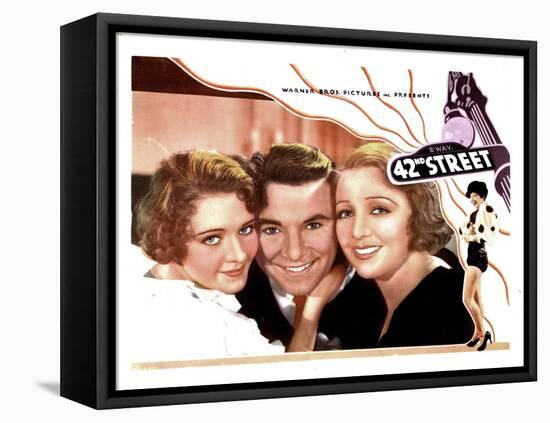 42nd Street, from Left, Ruby Keeler, George Brent, Bebe Daniels, 1933-null-Framed Stretched Canvas